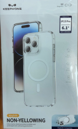 Накладка для i-Phone 15 Pro Keephone Non-Yellowing Magsafe прозрачный