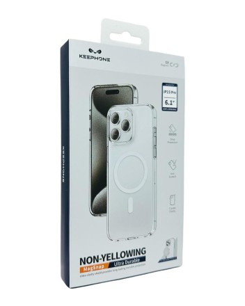 Накладка для i-Phone 15 Pro Keephone Non-Yellowing Magsafe прозрачный