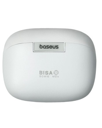 Мобильная Bluetooth-гарнитура Baseus Bowie M2s BT5.2/67mAh (600mAh)/7ч/ANC (NGTW350102) белая