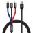 Кабель-зарядка Baseus Three Primary Micro+Lightning+Type-C 3.5A 30см (CAMLT-ASY01) черный