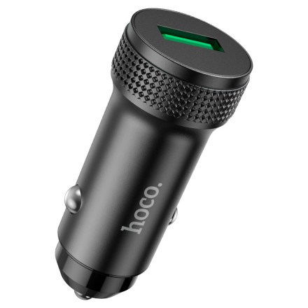 Автомобильное зарядное устройство Hoco Z49A 1USB QC3.0 черное