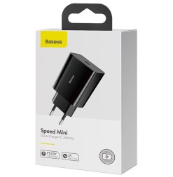 Сетевое зарядное устройство Baseus Speed Mini 1C 3A 20W CCFS-SN01 черное