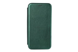 Чехол-книжка Xiaomi redmi 13C Fashion Case кожаная боковая зеленая