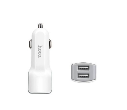Автомобильное заряд. устр. Hoco Z23 2USB 2.4A белое