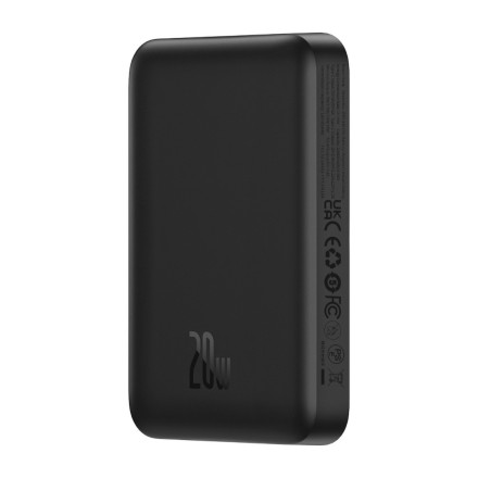 Powerbank с беспроводной зарядкой Baseus Magnetic Mini Air Slim 10000mAh 20W (P10059001113-00) черный