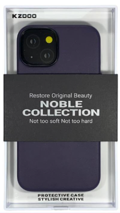 Накладка для i-Phone 14 K-Doo Noble кожаная фиолетовый