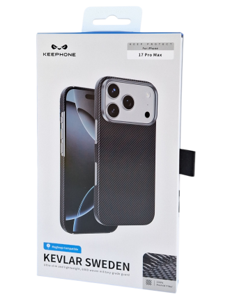 Накладка для i-Phone 17 Pro Max Keephone Kevlar Sweden MagSnap