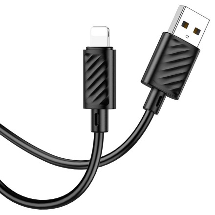 Usb Кабель Lightning Hoco X88 2.4A 1м черный