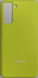 Накладка для Samsung Galaxy S21+/S30+ Silicone cover желтая