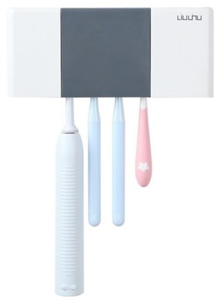 Дезинфицирующий держатель для зубных щеток Xiaomi Liushu Sterilization Toothbrush Holder белый