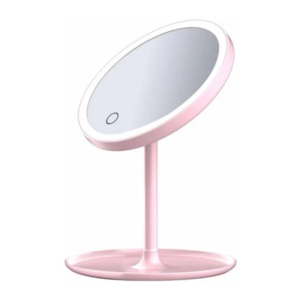 Зеркало косметическое Xiaomi DOCO Daylight Small Mojito Mirror Pro розовое
