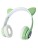Стереонаушники Bluetooth Полноразмерные JBH Cat STM-28 BT5.0/200mAh зеленые