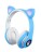 Стереонаушники Bluetooth Полноразмерные JBH Cat STM-28 BT5.0/200mAh голубые