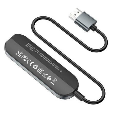 Кабель-переходник Hoco UA23 HDMI (папа) на Type-C (мама) черный