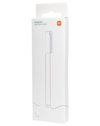 Ручка гелевая Xiaomi MiJia Dural Color Pen 0.5mm (комплект 5шт) BHR4831CN
