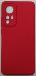 Накладка для Xiaomi Redmi 12X силикон матовый красный