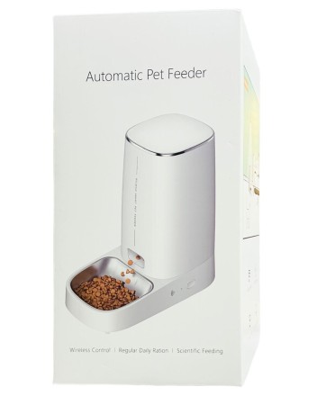 Умная кормушка для животных Xiaomi Rojeco 4L Automatic Pet Feeder WIFI Version Single Bowl (белая)