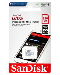 SDXC карта памяти Sandisk 256GB Ultra UHS-I (100 Mb/s) SDSDUNR-256G-GN3IN