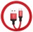 Usb Кабель-зарядка Type-C Hoco X14 Times speed 3A 2м в тканевой оплётке красный