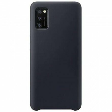 Накладка для Samsung Galaxy A41 Silicone cover черная