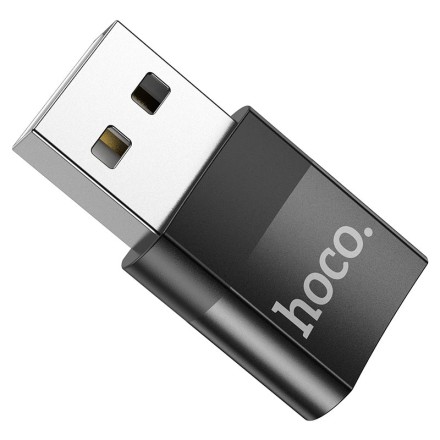 Переходник USB наType-C Hoco UA17 черный
