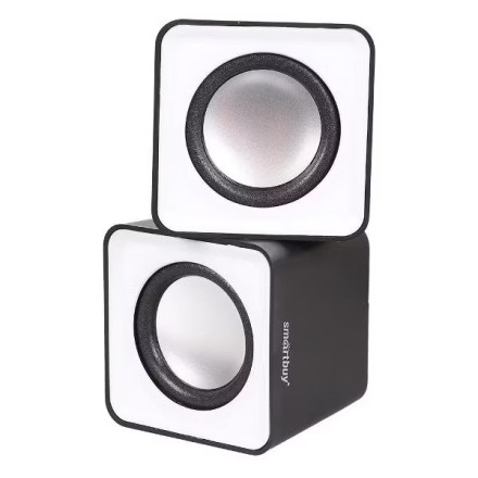 Акустическая система 2.0 Smartbuy Mini (SBA-2800) 2х2.5Вт пластик серебристая