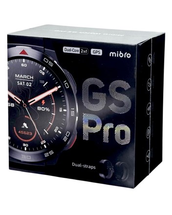 Умные часы Xiaomi Mibro GS Pro (XPAW013) c русским языком+ 2 ремешки черные