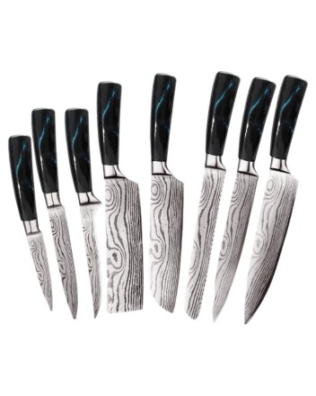 Набор кухонных ножей Xiaomi Spetime 8-Piece Steel Kitchen Knife Set (8 ножей) синий