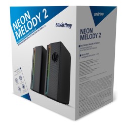 Акустическая система 2.0 SmartBuy Neon Melody 2, USB 6Вт (SBA-4600) черная