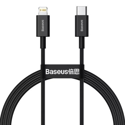 Кабель-зарядка Type-C на Lightning Baseus Superior 20W 1м (CATLYS-A01) черный