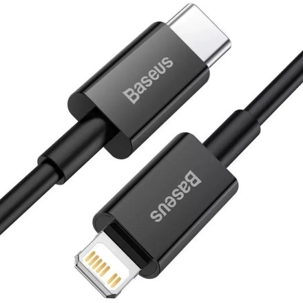 Кабель-зарядка Type-C на Lightning Baseus Superior 20W 1м (CATLYS-A01) черный