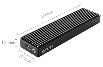 Внешний корпус для SSD M2 Orico M2PV-C3 серый