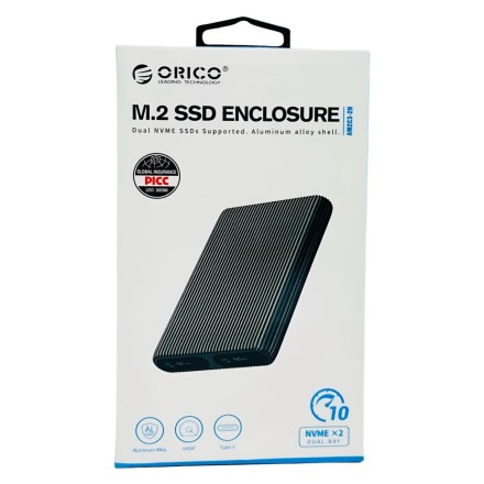Внешний корпус для 2 SSD M2 Orico AM2C3-2N черный