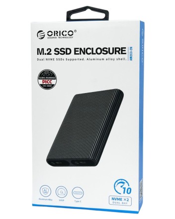 Внешний корпус для 2 SSD M2 Orico AM2C3-2N черный