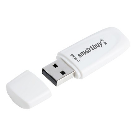 3.0/3.1 USB флеш накопитель Smartbuy 032GB Scout White (SB032GB3SCW)