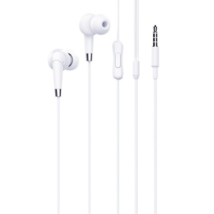 Стереонаушники Hoco M58 Amazing с микрофоном 1.2м белые