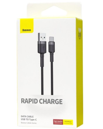 Usb Кабель-зарядка TYPE-C Baseus Cafule 2A 2м (CATKLF-CG1) черный