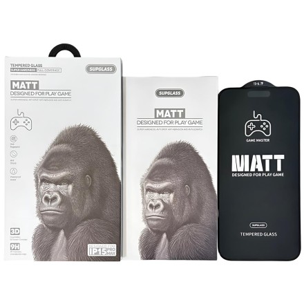 Защитное стекло матовое для i-Phone 15 Pro Max 6.7&quot; Supglass XC-13 3D
